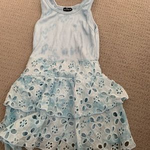 Flowers by Zoe (blue tie dye eyelet dress)
